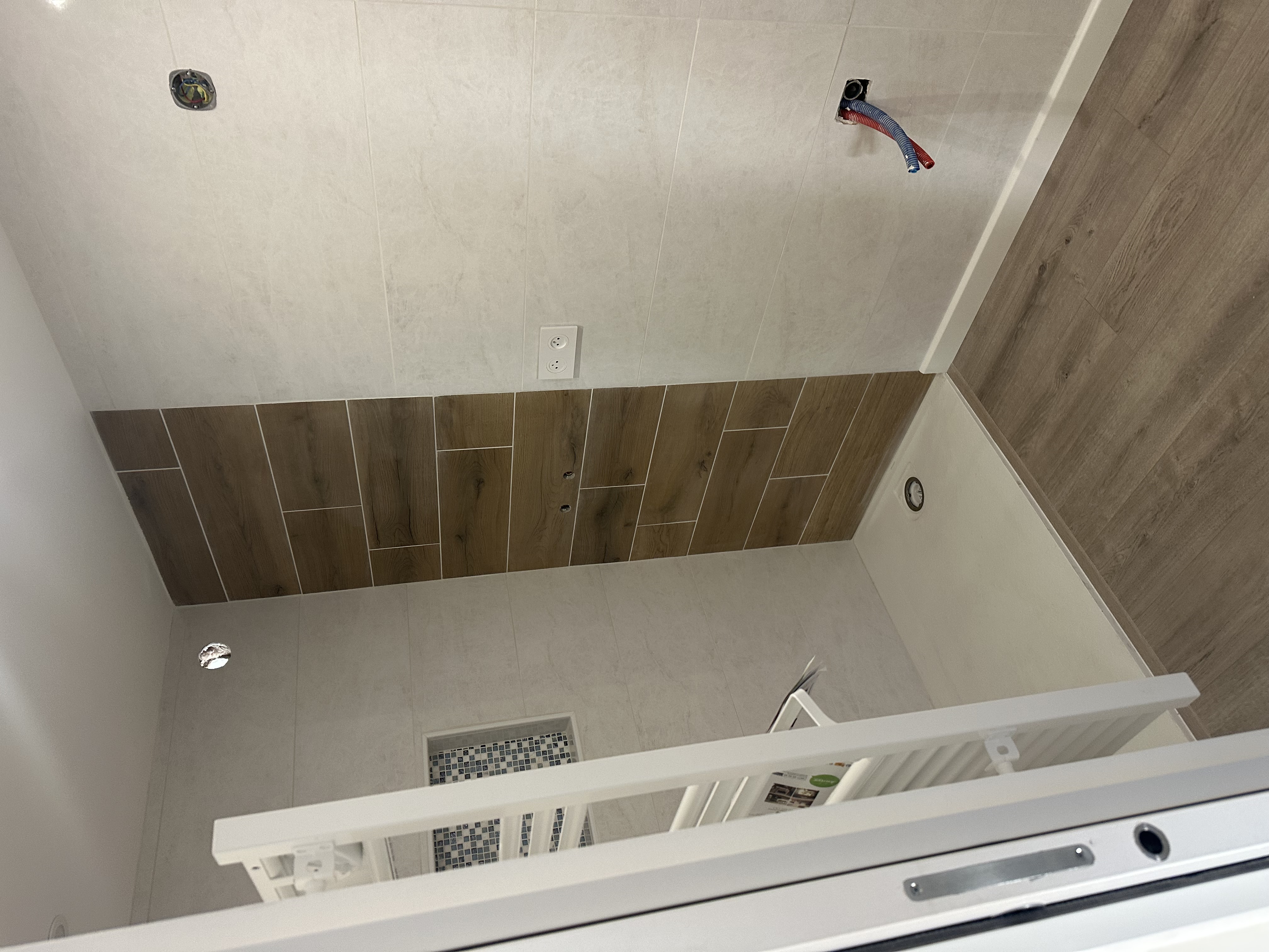 Création salle de bain avec chambre dans ancien garage